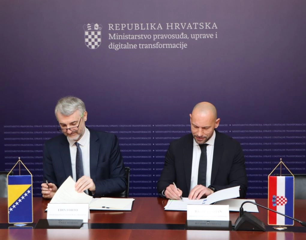 Suradnja na razvoju sigurne digitalne infrastrukture: BiH i Hrvatska potpisale memorandum